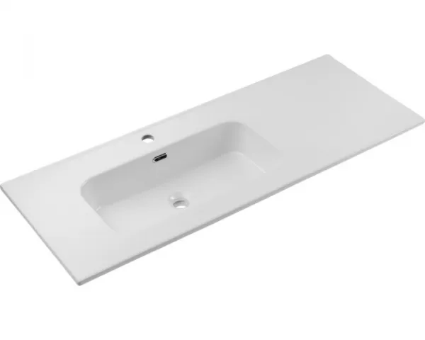 Comad Závesná skrinka Ocean Go so zápustným umývadlom 120 cm čierna/dub olejovaný