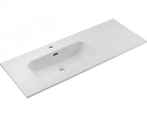 Comad Závesná skrinka Ocean Go so zápustným umývadlom 120 cm čierna/dub olejovaný