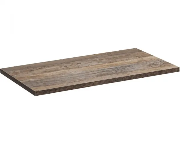 Comad Závesná skrinka SantaFe Slim s doskou a umývadlom 100 cm dub santa fe vintage/čierna