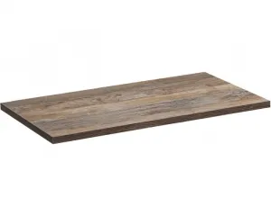 Comad Závesná skrinka SantaFe Slim s doskou a umývadlom 100 cm dub santa fe vintage/čierna