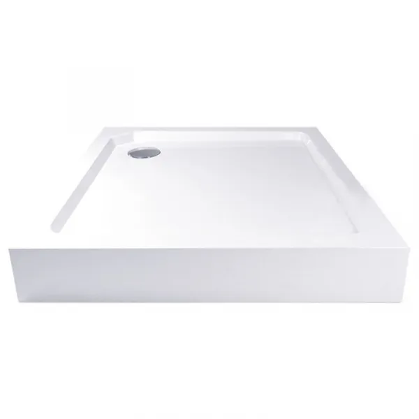 MEREO Mereo Kora Lite sprchový set: sprchovací kút 90x90x185 cm, chróm ALU, sklo číre, 90 cm, vanička, sifón CK34123ZH