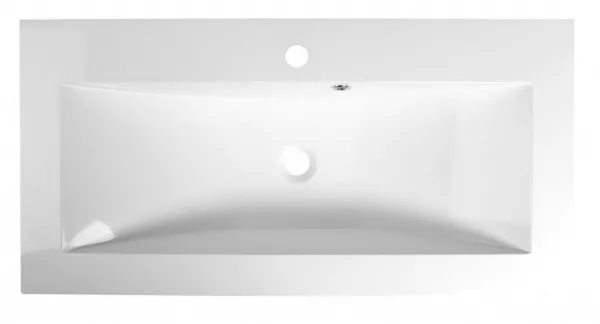 SAPHO - YUKON umývadlo 90x45cm, liaty mramor, biela 55900