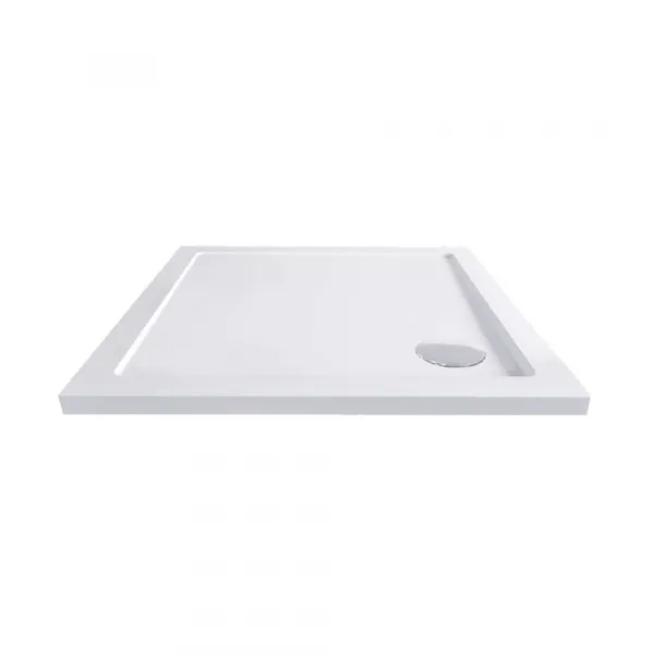 MEREO Mereo Kora Lite sprchový set: sprchovací kút 90x90x185 cm, chróm ALU, sklo číre, 90 cm, vanička, sifón CK34123ZN