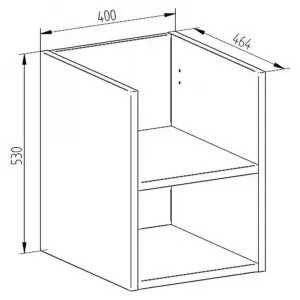 Mereo Aira, kúpeľňová skrinka 40 cm, spodná, biela CN715S