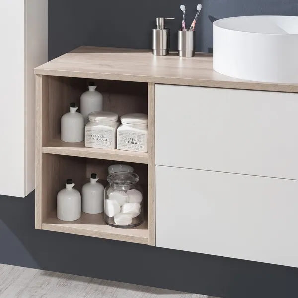 Mereo Aira, kúpeľňová skrinka 40 cm, spodná, biela CN715S