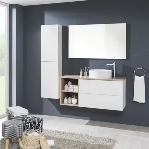Mereo Aira, kúpeľňová skrinka 40 cm, spodná, biela CN715S