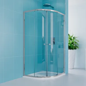 Mereo Sprchovací kút, Kora Lite, štvrťkruh, R 550, zasúvací, 90x90 cm, chróm ALU, sklo Číre CK35123Z