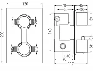 MEXEN CUBE 77502-50
