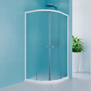 Mereo Sprchovací kút, Kora Lite, štvrťkruh, R 550, zasúvací, 90x90 cm, biely ALU, sklo Grape CK35121Z