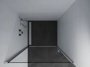 MEXEN - Pretoria sprchové dvere krídlové 65, transparent, chróm so stenovým profilom 852-065-000-01-00