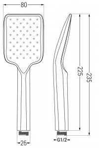 MEXEN/S - Uno DR62 sprchová zostava podomietková, chróm 71435DR62-00