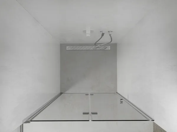 MEXEN - Lima sprchové dvere zalamovacie 60, transparent, chróm sa stenovým profilom 856-060-000-01-00