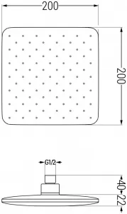 MEXEN/S - Uno DR62 sprchová zostava podomietková, chróm 71435DR62-00