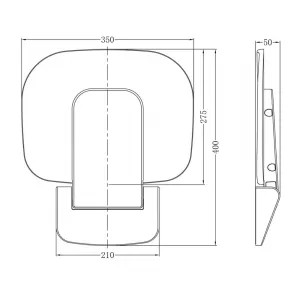Mereo Sedátko do sprchy, duroplast, biele CSS121