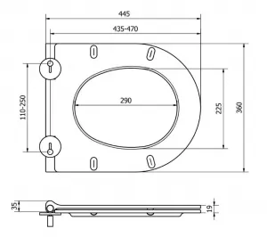 MEXEN/S - CARMEN WC misa rimless, biela 30880500
