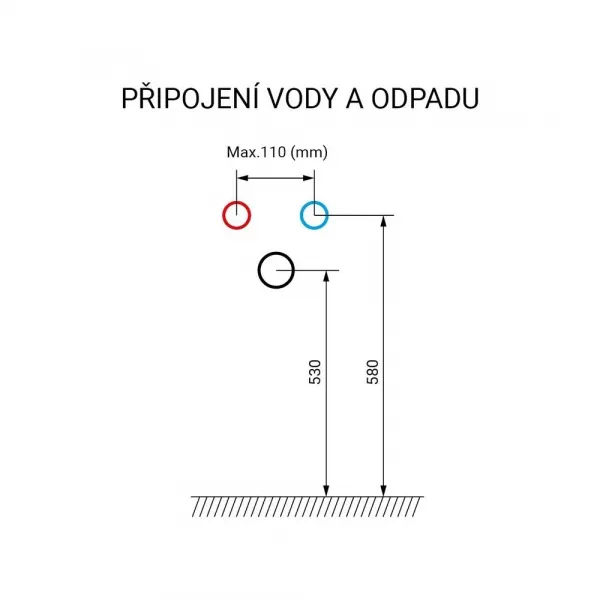Mereo Ponte, kúpeľňová skrinka 61 cm, dub CN220S