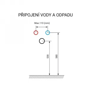 Mereo Ponte, kúpeľňová skrinka 61 cm, dub CN220S