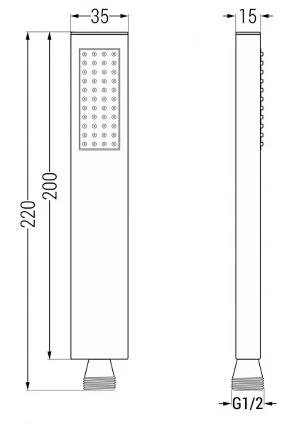 MEXEN/S - Uno DR02 sprchová zostava podomietková, chróm 71435DR02-00