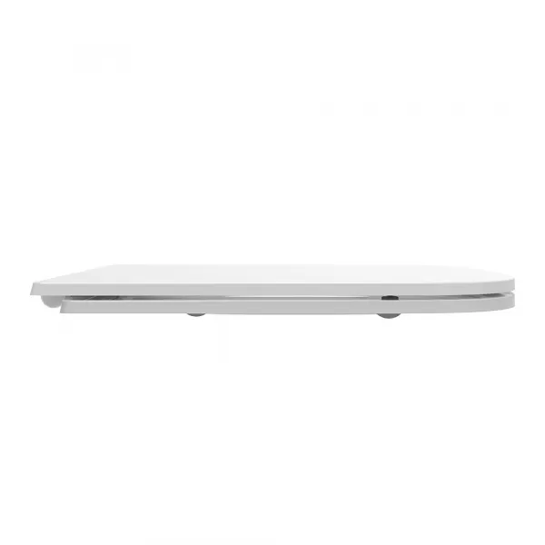 Mereo WC set - Rimless WC hranaté, modul na zamurovanie, biele hranaté tlačidlo MM01SETRB