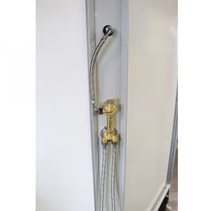 Mereo Sprchový box, štvorcový, 90cm, satin ALU, sklo Point, zadne steny biele, liatá vanička, bez striešky CK34122KMW