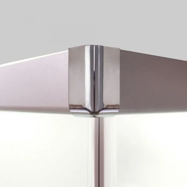 Mereo Sprchový box, štvorcový, 90cm, satin ALU, sklo Point, zadne steny biele, liatá vanička, bez striešky CK34122KMW
