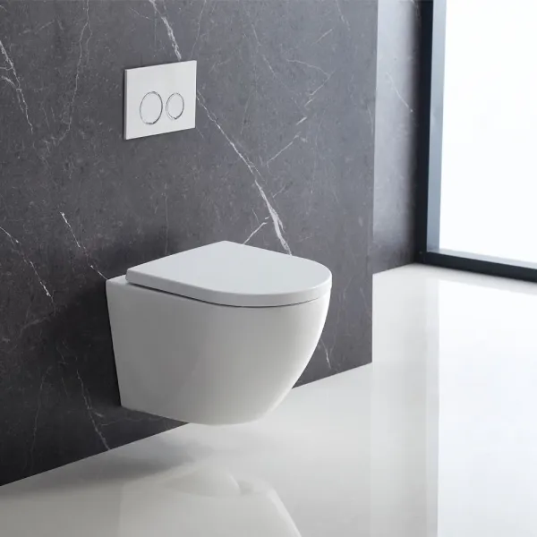 Mereo WC závesné kapotované, Smart Flush RIMLESS, 490x370x360, keramické, vr. sedátka CSS126 VSD82T2