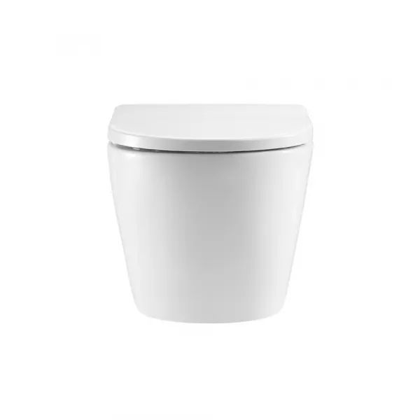Mereo WC závesné kapotované, Smart Flush RIMLESS, 490x370x360, keramické, vr. sedátka CSS126 VSD82T2