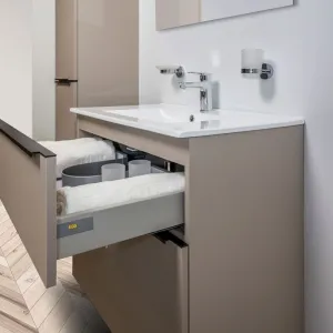 Mereo Mailo, kúpeľňová skrinka 101 cm, biela, chróm madlo CN512S