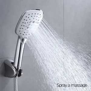 Mereo Dita sprchová batéria s hlavovou hranatou sprchou, biela CBE60104SJD