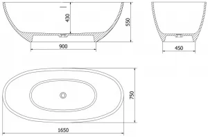 Mexen Bari 165 x 75 cm 57221657570