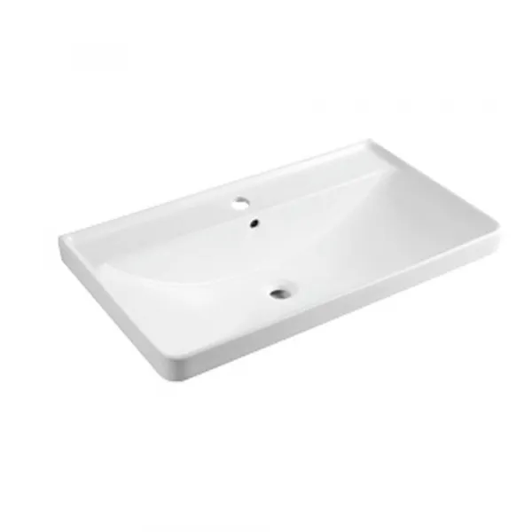 Mereo Siena, kúpeľňová skrinka s keramickým umývadlom 81 cm, antracit mat CN431