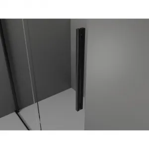 MEXEN/S - Velár sprchovací kút 90 x 70, transparent, čierna 871-090-070-01-70