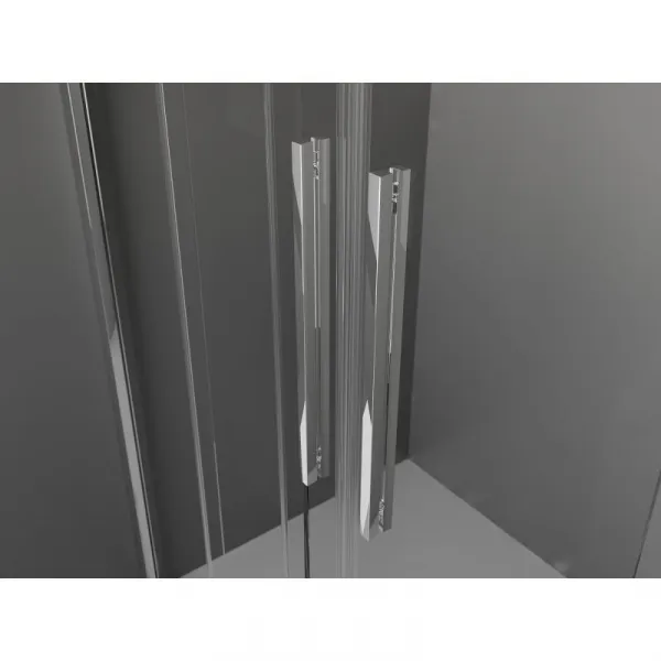 MEXEN/S - Velar Duo štvorcový sprchovací kút 100 x 90, transparent, chróm 871-100-090-02-01