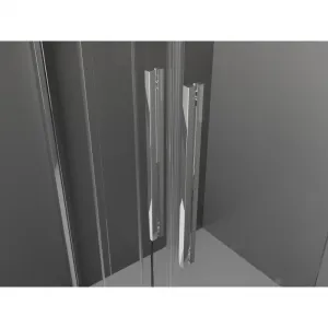 MEXEN/S - Velar Duo štvorcový sprchovací kút 80 x 80, transparent, chróm 871-080-080-02-01