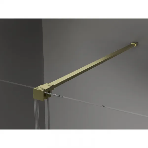 MEXEN/S - Velár sprchovací kút 100 x 70, transparent, zlatá kartáčovaná 871-100-070-01-55
