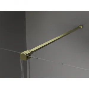 MEXEN/S - Velár sprchovací kút 100 x 70, transparent, zlatá kartáčovaná 871-100-070-01-55