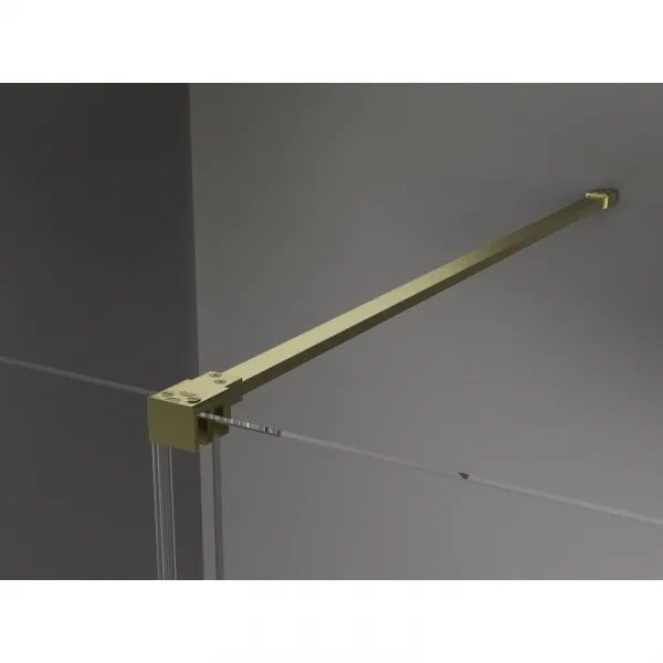 MEXEN/S - Velár sprchovací kút 100 x 80, transparent, zlatá kartáčovaná 871-100-080-01-55