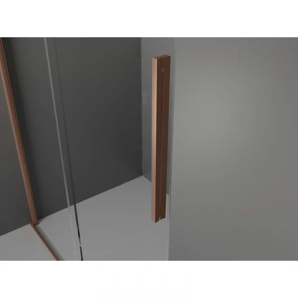 MEXEN/S - Velár sprchovací kút 100 x 80, transparent, kartáčovaná meď 871-100-080-01-65