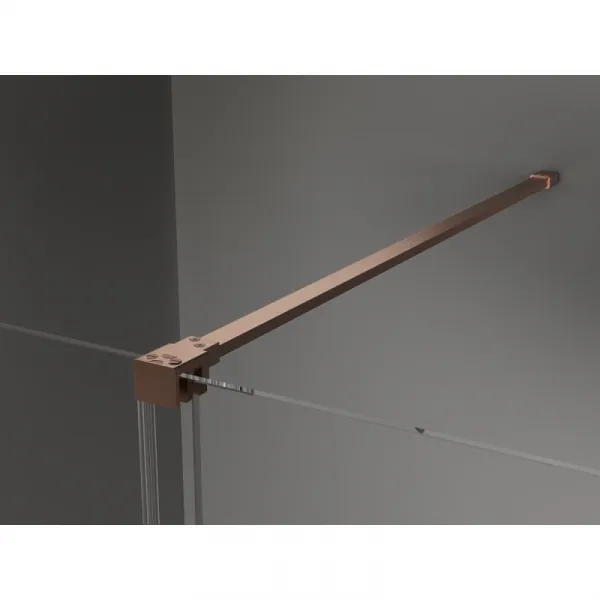 MEXEN/S - Velár sprchovací kút 150 x 85, transparent, kartáčovaná meď 871-150-085-01-65