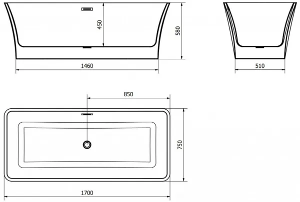 Mexen Tonia, 170 x 75 cm 52171707575-01