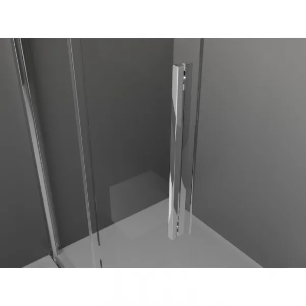 MEXEN/S - Velar Sprchová zástena posuvná Walk-in 80 x 200, grafit 8 mm, chróm 871-080-000-43-01