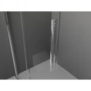 MEXEN/S - Velar Sprchová zástena posuvná Walk-in 80 x 200, grafit 8 mm, chróm 871-080-000-43-01