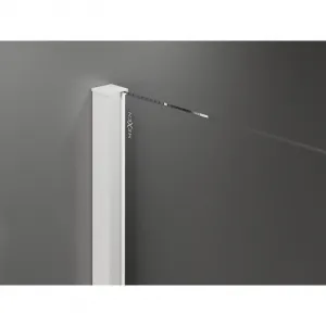 MEXEN/S - Velár sprchovací kút, posuvné dvere 100 x 80, grafit, biela 871-100-080-41-20