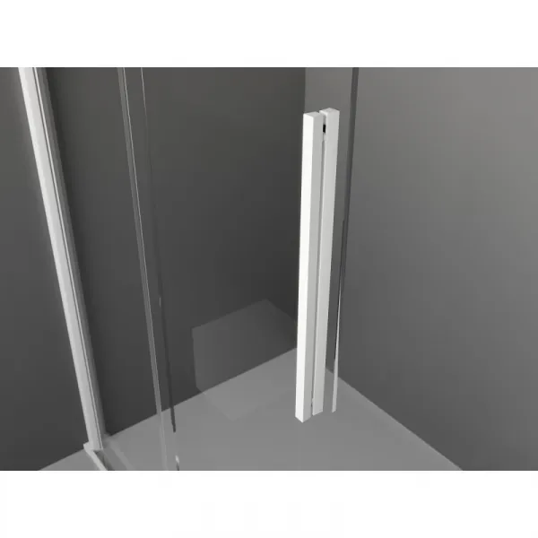 MEXEN/S - Velar Sprchová zástena posuvná Walk-in 70 x 200, grafit 8 mm, biela 871-070-000-43-20