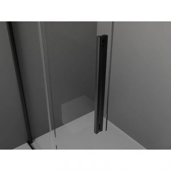 MEXEN/S - Velar Sprchová zástena posuvná Walk-in 85 x 200, grafit 8 mm, čierna 871-085-000-43-70