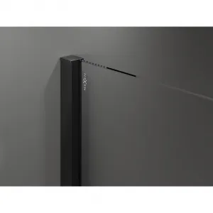 MEXEN/S - Velár sprchovací kút, posuvné dvere 100 x 85, grafit, čierna 871-100-085-41-70