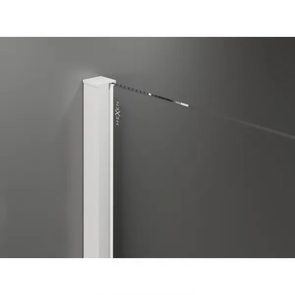MEXEN/S - Velár sprchovací kút, posuvné dvere 90 x 70, grafit, biela 871-090-070-41-20