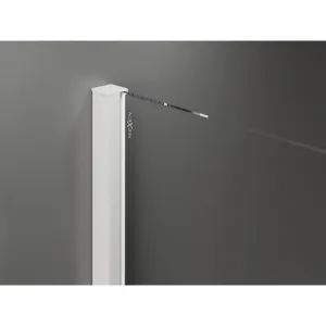 MEXEN/S - Velár sprchovací kút, posuvné dvere 90 x 70, grafit, biela 871-090-070-41-20