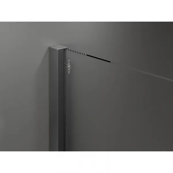 MEXEN/S - Velár sprchovací kút 100 x 80, transparent, grafit kartáčovaná 871-100-080-01-66