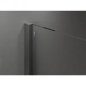 MEXEN/S - Velár sprchovací kút 100 x 80, transparent, grafit kartáčovaná 871-100-080-01-66